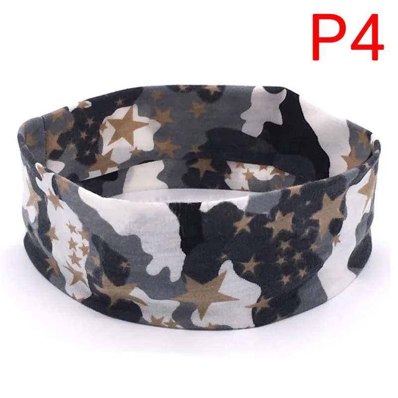 

Sweat Band 20*6CM Soft Camo Floral Sport Sweatband Headband Head Yoga Running Tennis Headscarf Silicone Anti-slip HairBand