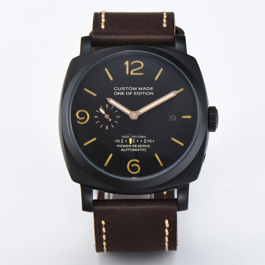 Запас хода автоматические механические часы для мужчин Дата световой