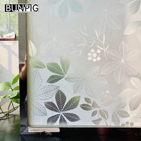 3d stained window film matte glass decorative uv window sticker privacy frosted self adhesive film window decal for home office
