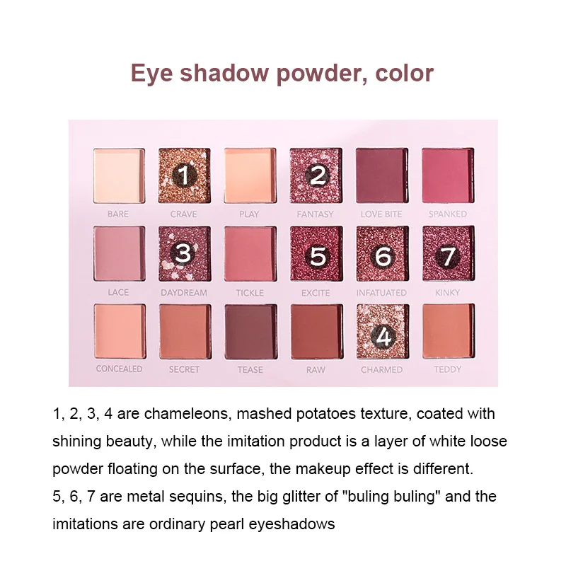 

18 Colors Eye Shadow Long Lasting Mineral Powder Eyeshadow Palette Makeup Cosmetic Glitter Matte Shimmer Make Up Palette TSLM1