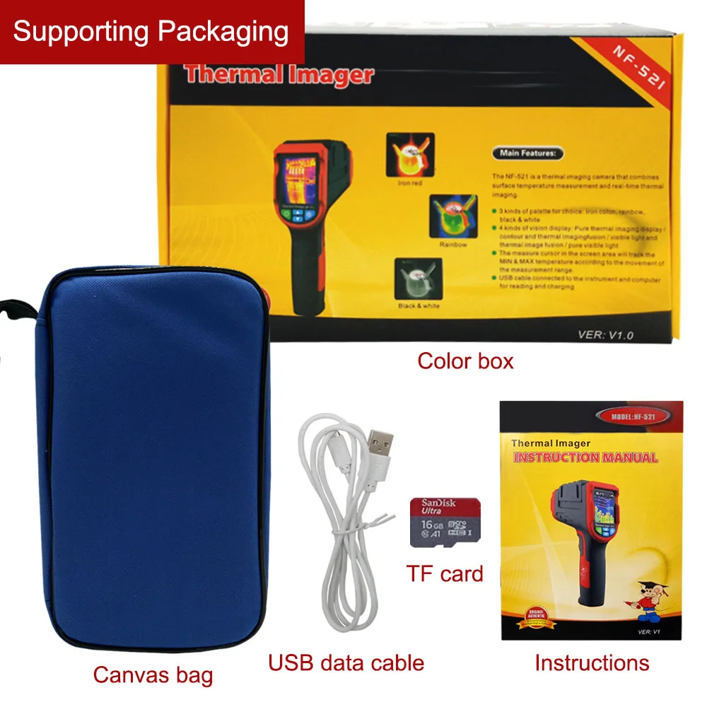 

XEAST NF-521 handheld infrared camera digital display 32x32 resolution 1024P camera outdoor camera