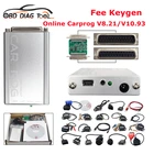 Новейший онлайн Carprog V8.21 с генератором ключей, Полные Адаптеры для подушки безопасностирадиоIMMO, автомобильный программатор Prog V10.938,21, инструмент для ремонта автомобиля