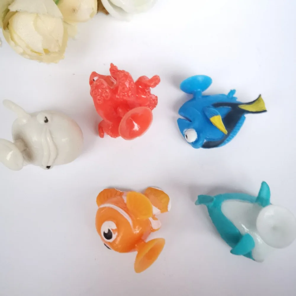 

20pcs 3cm mixed Bonstiks sucker find the Fish Nemo toy Cupule Cartoon dory Figures Mini Suction Cup Capsule model