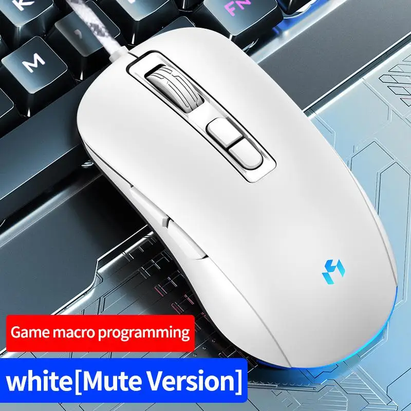 

MC The Mouse Wired Silent Desktop Notebook Computer Gaming Game Office Mechanical Mouse