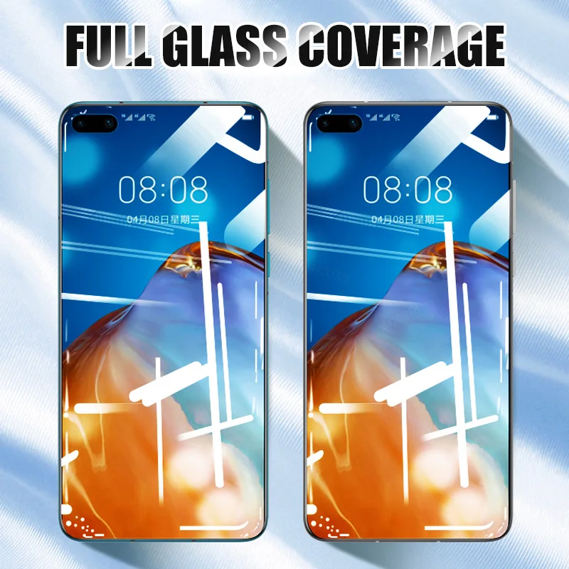 

3PCS Full Cover Tempered Glass On the For Huawei P30 Pro P20 P40 Lite Screen Protector On Huawei Honor 20 30 30S Glass Film