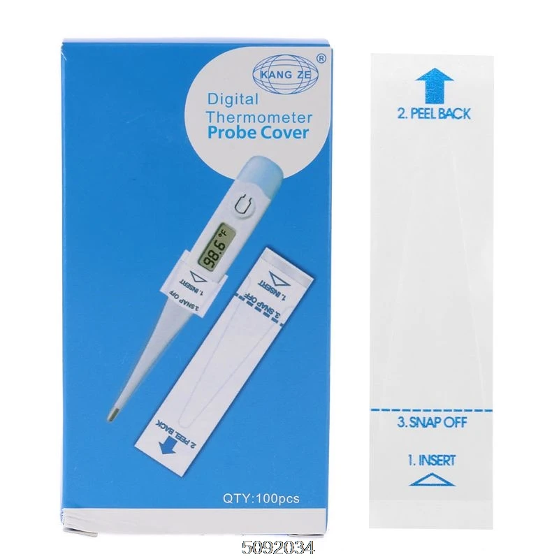 100 шт. цифровой термометр датчик крышки одноразовые протектор для здоровья центр