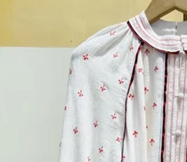 

Embroidery Playsuits Women O-neck Buttons Long Sleeve 2021 Summer New Sashes Lace-up Rompers