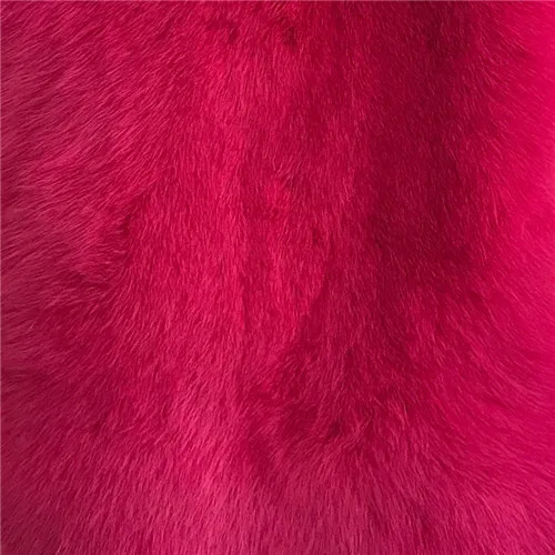 Hot pink Пальто из натурального меха с длинными рукавами, женская зимняя куртка из натурального Лисьего меха, высококачественное пальто из натурального Лисьего меха - Цвет: Hot pink