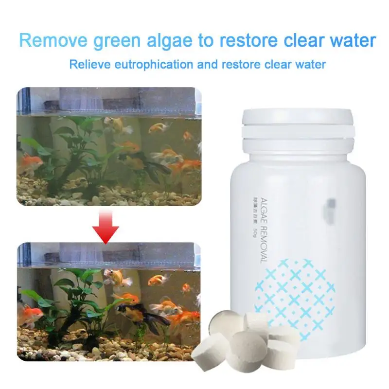 

Aquarium Fish Tank Algae Remover Aquatic Algae Control Purification Agent Tank Algae Remover Treatment Cleaner