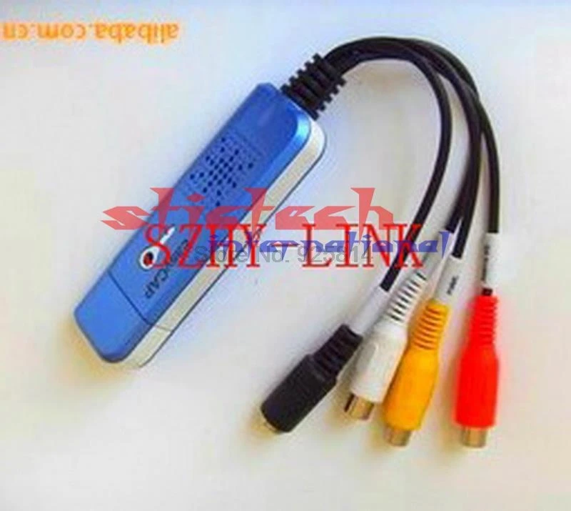 По dhl или ems 200 шт портативный USB 2 0 Видео Аудио захвата карты адаптер VHS DC60 DVD