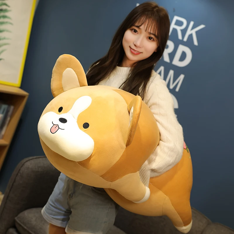 Precio 1pc 45-80cm Kawaii Gordo Perro Shiba Inu Juguetes De Peluche De Felpa Muñecas De Peluche Almohada Cojín Suave Para Niños De Cumpleaños De Las Niñas, Regalos De San Valentín