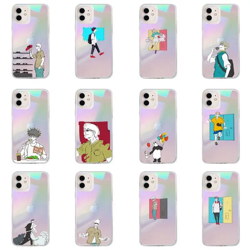 

Jujutsu Kaisen Phone Case for iPhone huawei P 7 8 9 11 12 10 30 40 S X XS XR MINI Pro Max Plus laser Transparent Glitter