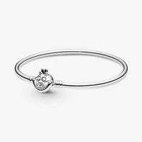 hot selling ladies jewelry cheshire cat cufflink bracelet diy designer charm fits original pandora 925 sterling silver beaded lu