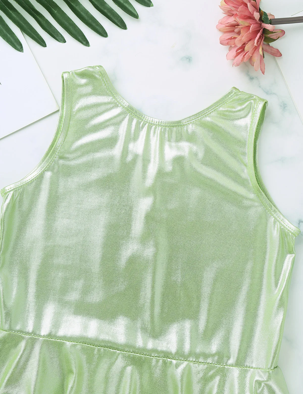 Малыши малыши Девочки Дети Фея танцевальная одежда костюм без рукавов глянцевое