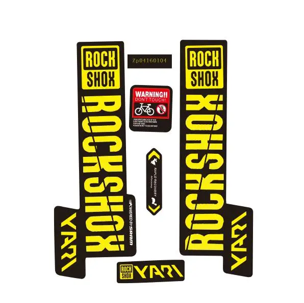 Велосипедные виниловые наклейки ROCKSHOX YARI сменные на переднюю вилку для горного