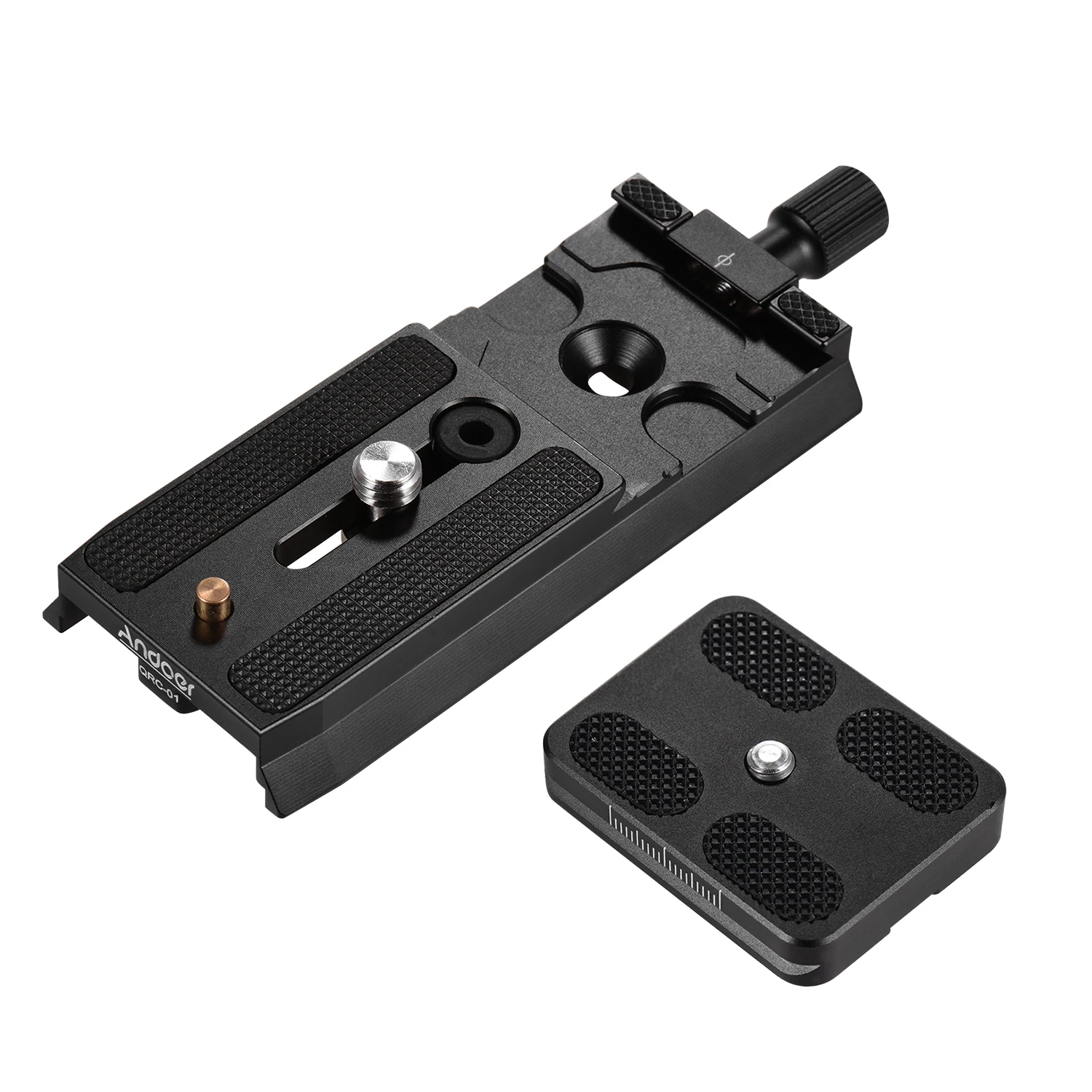 

Quick Release Plate Aluminum Alloy with 1/4 Inch & 3/8 Inch Screws Compatibel with Manfrotto 501HDV/701HDV/503HDV/577/519/561/Q5