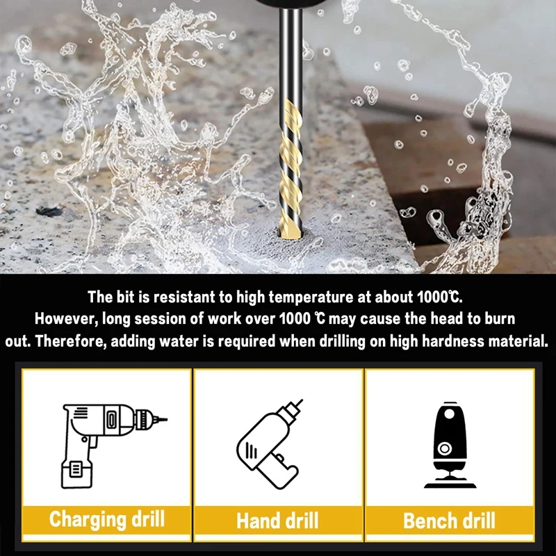 7 шт. набор сверл с чехол для хранения сверления металла плитки бетона кирпича