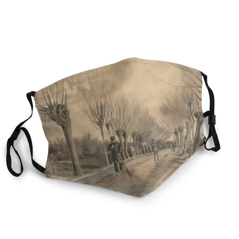 

Road In Etten By Vincent Van Gogh Face Mask Men Women Anti Haze Art Painting Mask Protection Respirator Breathable Mouth Muffle