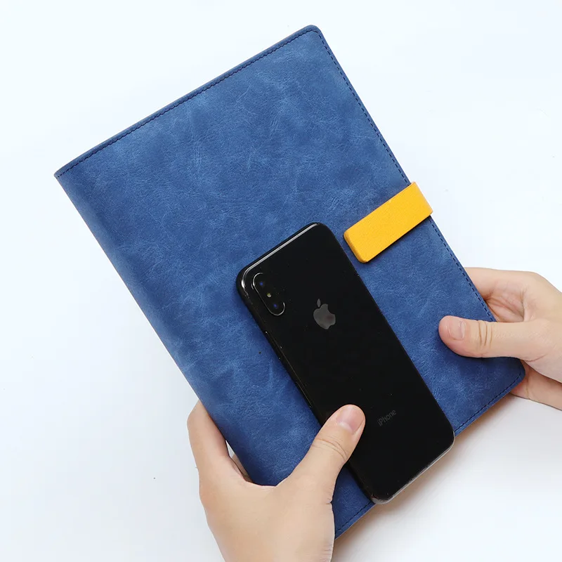 A5 Кожаный спиральный блокнот повестки дня 2020 студенческий записные книжки