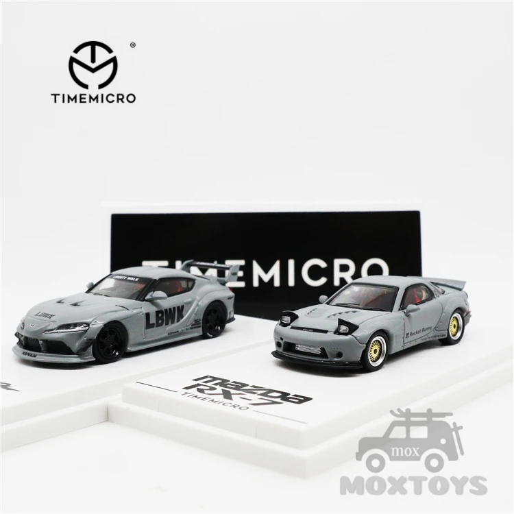 TimeMicro 1:64 LBWK фунтов лёгкий нейлоновый трос работы Toyota Supra/Pandem Rocket Bunny Mazda RX-7 серый