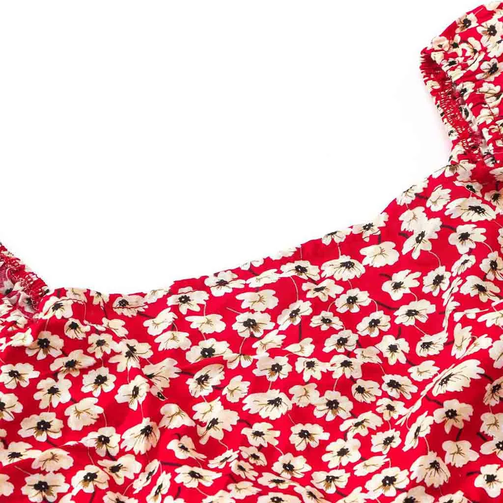 Женский укороченный топ с цветочным принтом летняя пикантная одежда для женщин