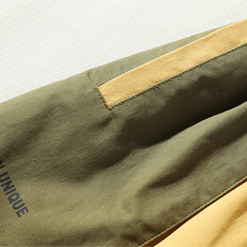 Мужские шорты-карго BOLUBAO лоскутные шорты до колен с завязками в стиле Харадзюку