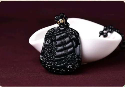 LETSFUN Изящные Ювелирные изделия из натурального обсидиана ручная резная лодка