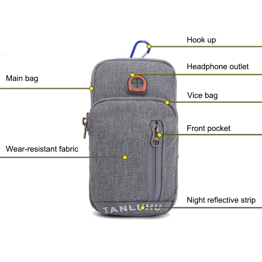 Держатель для телефона бега паспорта путешествий кошелек сумка пояс хранения