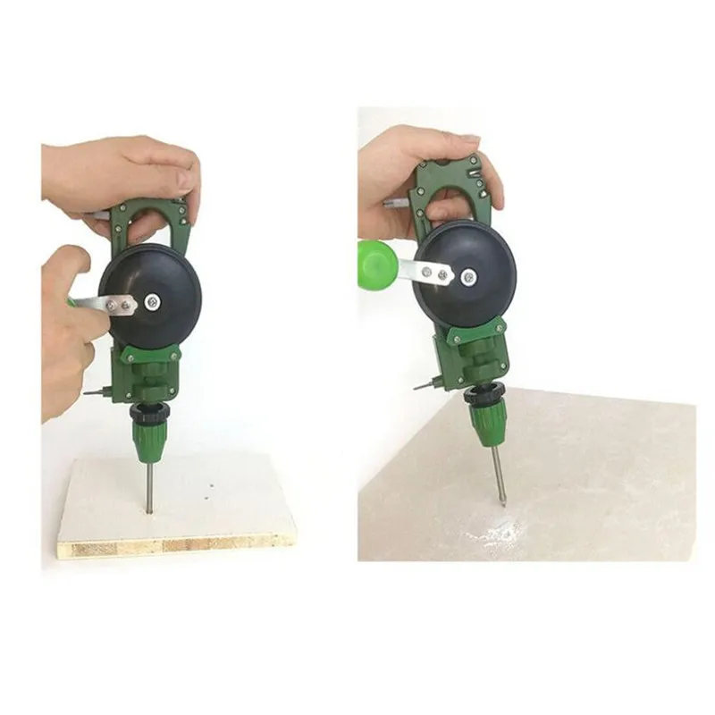 

Manual Drill DIY Woodworking Portable Hand Drill Bits DIY Tool Glass Tile Hand Drilling Machine Multifunctional Cutting Holder