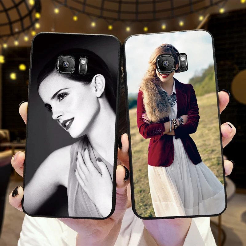 Красивая звезда Эмма Ватсон красивый для Samsung Galaxy S6 S7 край S8 S9 S10 PLUS NOTE 8 9 M10 20 30