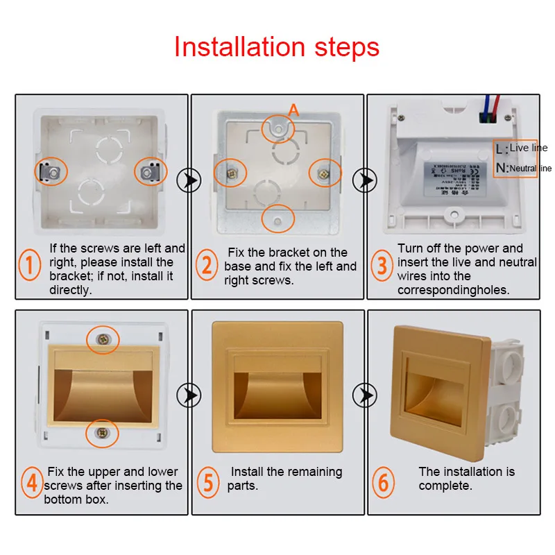 Экономичный светодиодный настенный светильник потолочный 1 5 Вт для лестницы