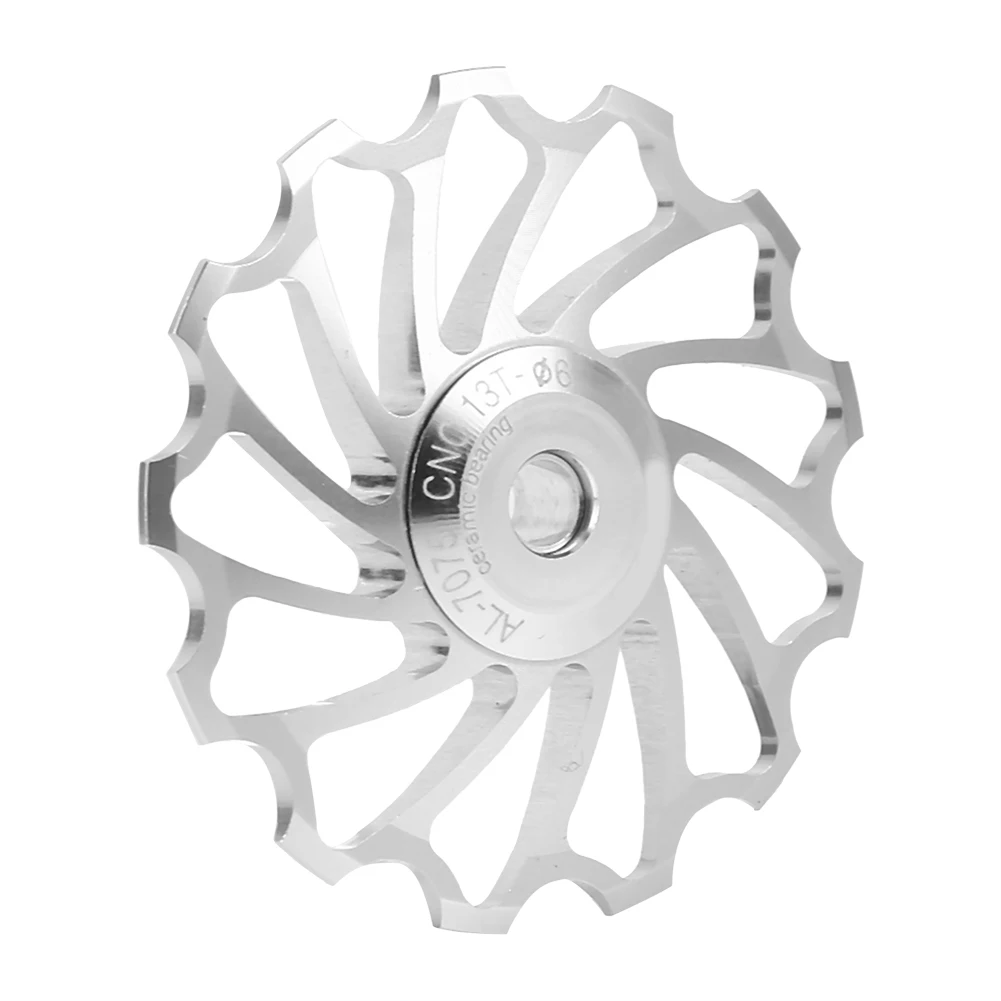 

2pcs Mountain Bike Road Bike 11T 13T Aluminum Jockey Wheel Rear Derailleur Pulley Metal Bearing Guide Pulley Bearing
