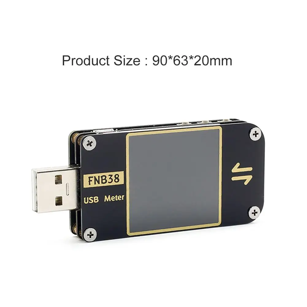 FNB38 USB ЖК-вольтметр QC4 PD3.0 2 0 PPS тестер протокола быстрой зарядки | Компьютеры и офис