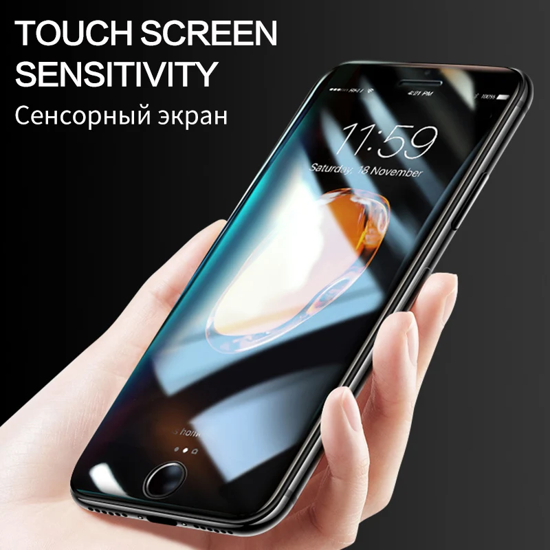 SmartDevil 3D Круглое закаленное стекло с изогнутыми краями для iPhone 6 6s Plus 7 8 X полное