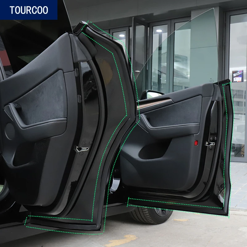 

Уплотнительная лента для автомобильной двери Tesla Model Y, комплект звукоизоляционных и шумоизоляционных уплотнительных полосок