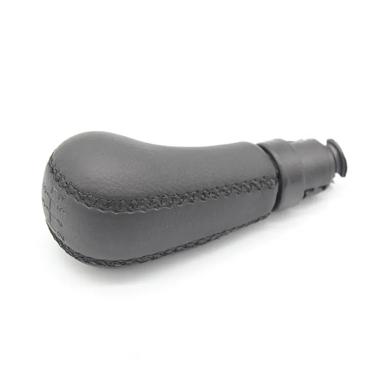 1Pc Car Gear Shift Knob Sewing Leather 5/6 Manual Lever Handball For Volvo S60 S80 V70 XC70 Accessories |