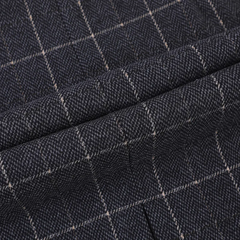 Женская вязаная юбка-карандаш серая до колена с высокой талией размера плюс на