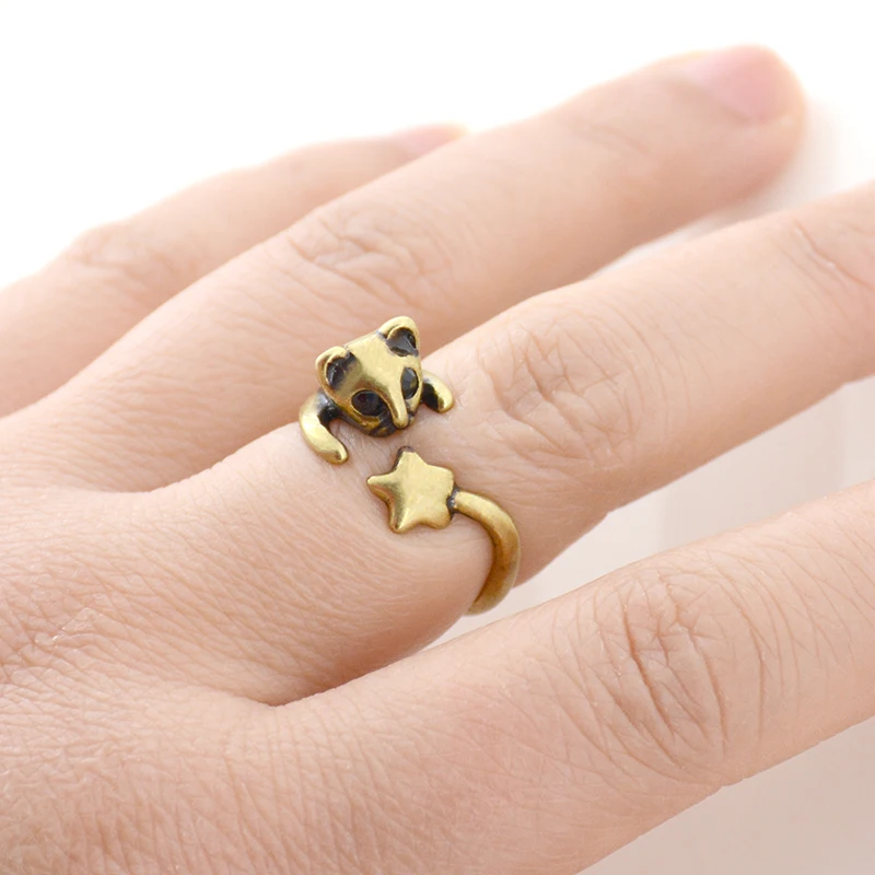 Винтажное кольцо в виде кошки | Украшения и аксессуары