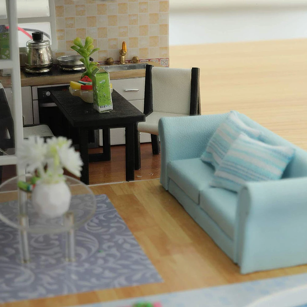 

Doll House Furniture Diy Miniature 3D Wooden Miniaturas Dollhouse Toys Handmade Artwork Kit Toys for children Christmas Gift