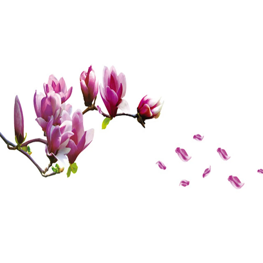 Цветы лилии настенные наклейки живая галерея красивые DIY Художественный декор