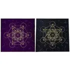 Скатерть с карточками Tarot, Метатрон, детенок, кристальная сетка, астрология, гадание, алтарь, бархатная ткань, настольная игра, таро, коврик для карт