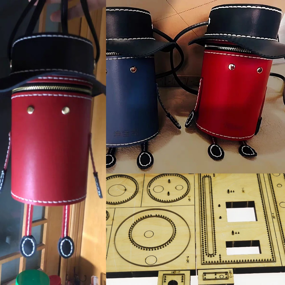 Сделай Сам кожа ремесло дизайн ведро сумка моделирование высечка нож плесень