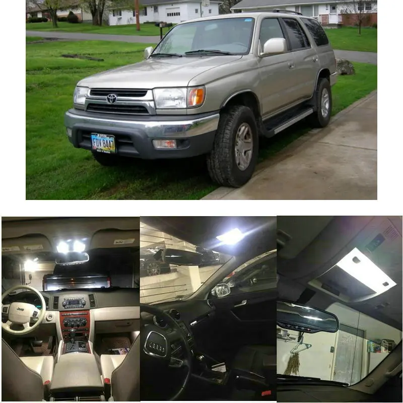 Внутренние светодиодные лампы для 2001 Toyota 4runner Avalon Camry Land Cruiser Sequoia Sienna Solara Tundra карта