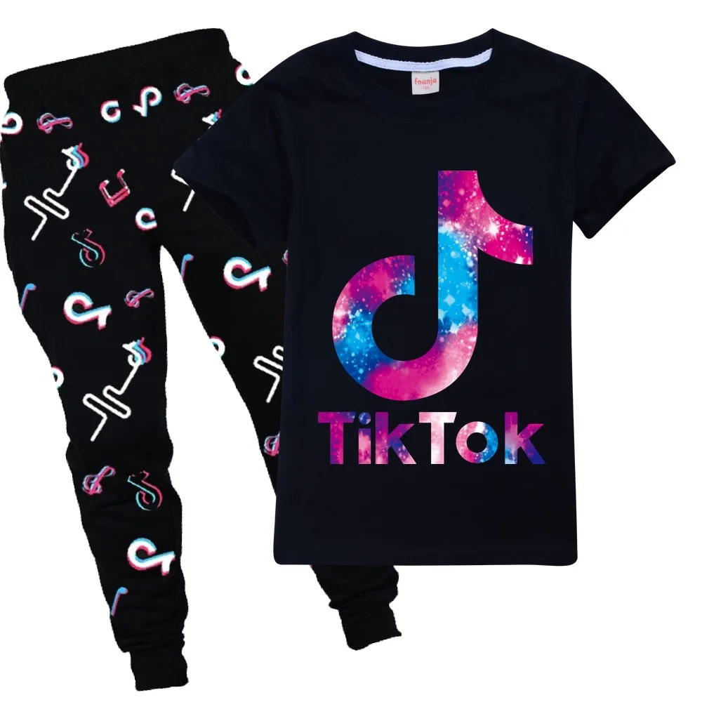 

Подростковая мода, костюмы Детский костюм детский спортивный комплект для мальчиков и девочек милый комплект летней повседневной одежды д...