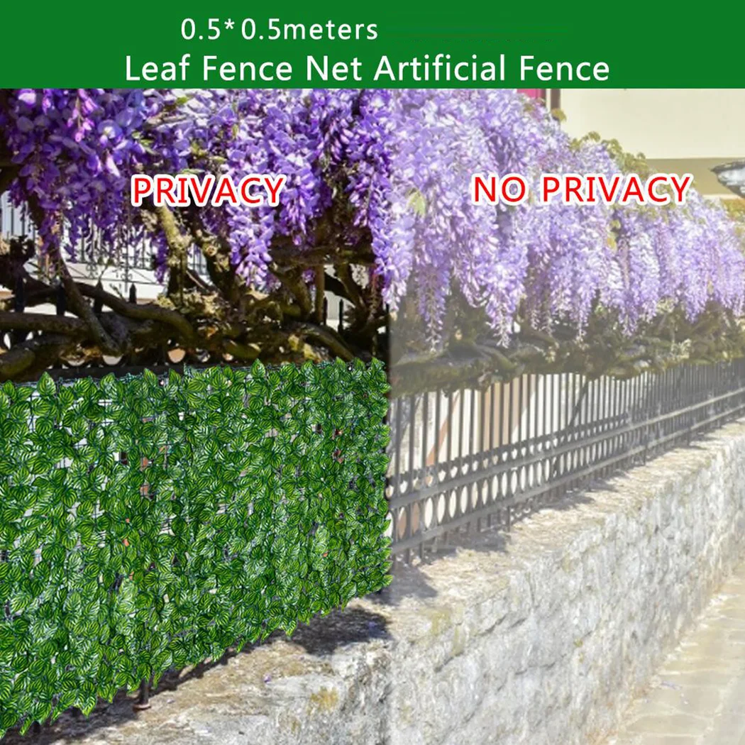 Искусственное растение забор из листьев для сада ограда растений искусственный
