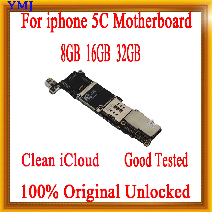 100% оригинальная разблокированная материнская плата для iPhone 5C с системой IOS 8 ГБ