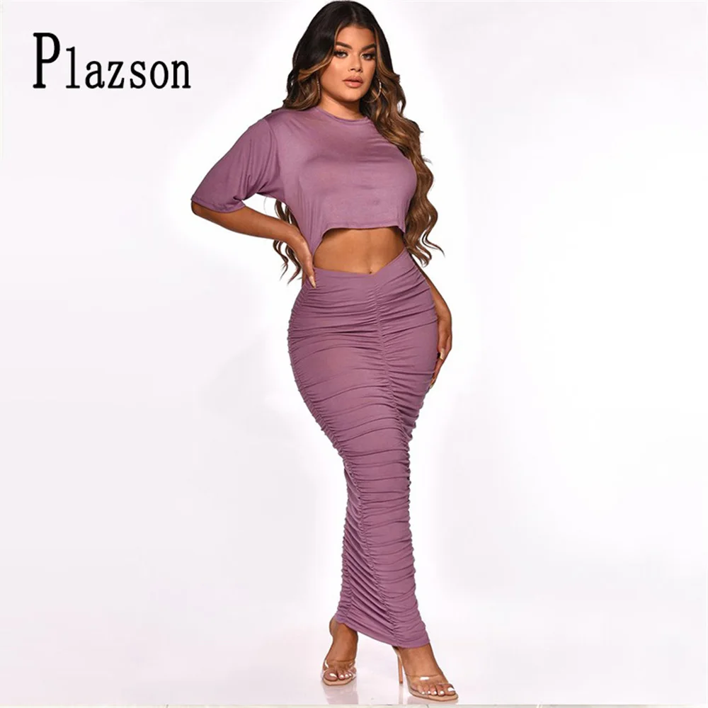 

Plaszon женское повседневное облегающее комплект из двух предметов футболка с длинным рукавом топ летние обтягивающие длинные штаны для мален...