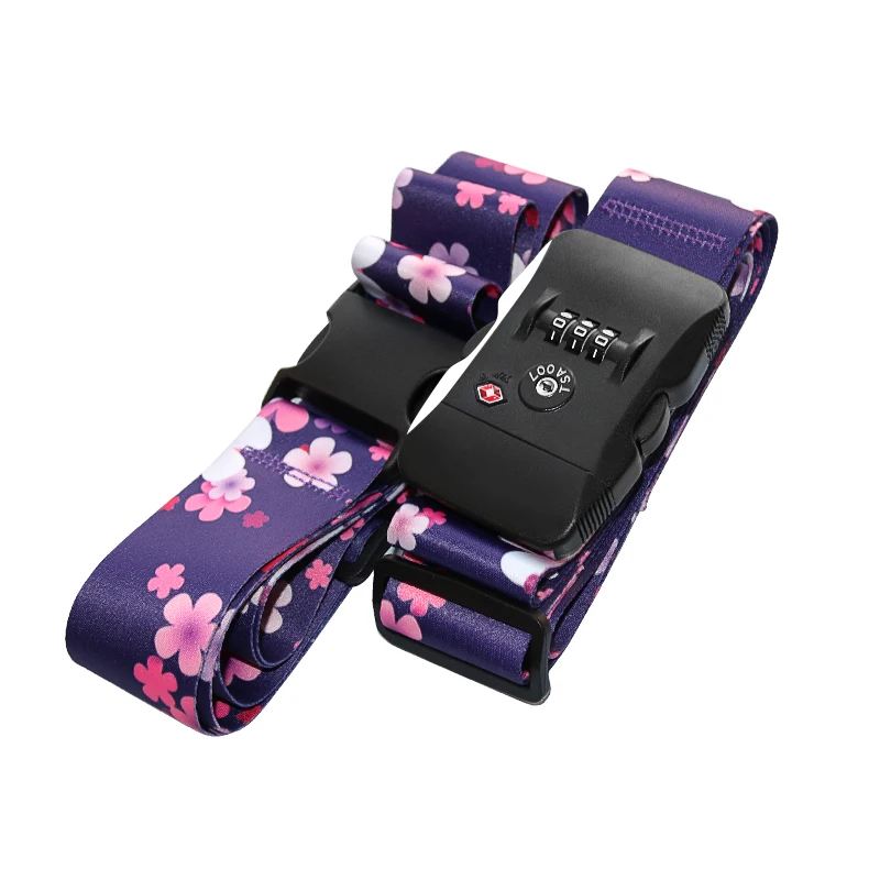 8 видов цветов ремень для багажа Нейлоновый Регулируемый с пряжкой защитный