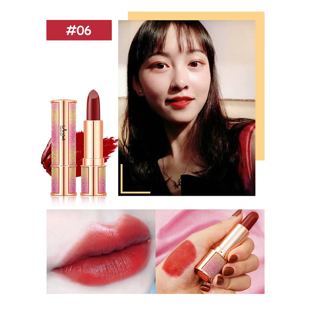 Angel матовый сексуальный блеск для губ длинная прочная водостойкая помада