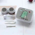 Чехол для контактных линз с мультипликационным рисунком, удобный дорожный контейнер для набор для ухода за глазами контактных линз, футляр для очков, контейнер для контактных линз, 1 шт.